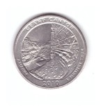 Moneda SUA 25 centi/quarter dollar 2010 D, Arizona Grand Canyon, stare foarte buna, curata