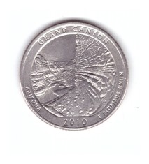 Moneda SUA 25 centi/quarter dollar 2010 D, Arizona Grand Canyon, stare foarte buna, curata foto