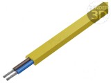 Cablu 2x1,5mm2 ASI BUS automatizări litat Cu neecranat PUR