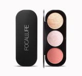 Paleta pudre iluminatoare si bronzer, Focallure Blush &amp; Highlighter 03