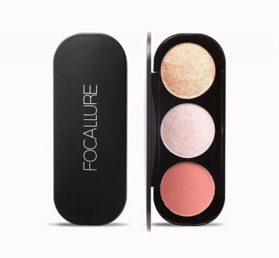 Paleta pudre iluminatoare si bronzer, Focallure Blush &amp;amp; Highlighter 03 foto