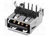 Conector USB A, pentru PCB, JST - UBA-4R-D14-4D foto