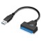 Cablu adaptor convertor USB 3.0 - SATA 22 pini pentru HDD si SSD