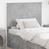 vidaXL Tăblie cap cu headboard Gri din beton 90 cm Lemn compozit 887806