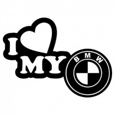 Sticker Auto I love my BMW