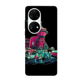 Husa compatibila cu Huawei Nova Y70 model Futurama, Silicon, TPU, Viceversa, Transparent, Carcasa