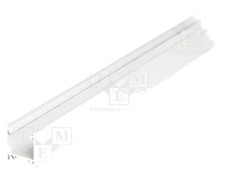 Profil aluminiu de suprafață pentru module LED, alb, 2m TOPMET LINEA20