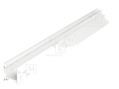Profil aluminiu de suprafață pentru module LED, alb, 2m TOPMET LINEA20 foto