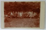 &#039; LA MUSUROAIE &#039; ,POZA DE GRUP ,FORMAT CARTE POSTALA , 1927
