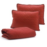 Cumpara ieftin Cuvertura dublu trafic 200x220 Sweet V8 Rosu, 2 perne 50x70 cm