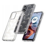 Husa sclipici Motorola Moto G34 Asteroid GSM SparkleSkin, transparenta