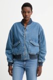 Levi&#039;s jachetă bomber din denim de iarnă, oversize, A7262.0009
