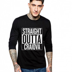 Bluza barbati neagra - Straight Outta Craiova - S