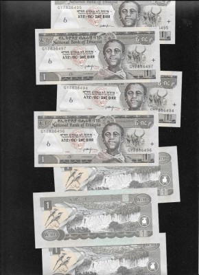 Ethiopia Etiopia 1 birr 1998 2006 unc pret pe bucata foto
