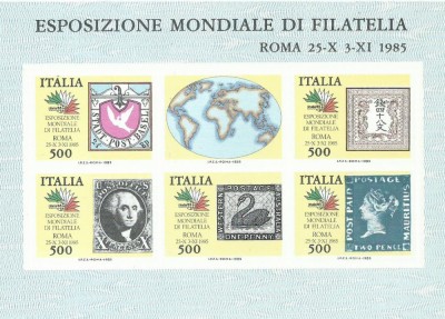 TSV* - COLITA ITALIA 1985, MICHEL 1954 - 1958, NESTAMPILAT MNH/** LUX - PERFECTA foto