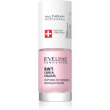 Eveline Cosmetics Nail Therapy Care &amp; Colour balsam pentru unghii 6 in 1 culoare Pink 5 ml