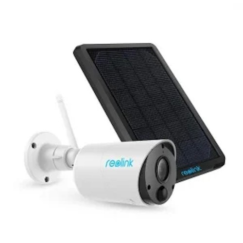 Camera de supraveghere Reolink Argus B360 cu Panou Solar, WIFI, baterie reincarcabila, detectare persoana/vehicul, rezolutie 8MP, alerte Push