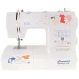 Masina de cusut LAURA 555, 35 programe, Tip butoniera 4 trepte, Alb