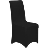 Husa pentru scaune de evenimente, marime universala, poliester si spandex, negru