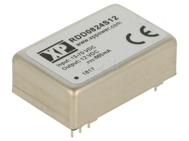 Convertor DC/DC 8W 13-70V la 12V 665mA DIP24