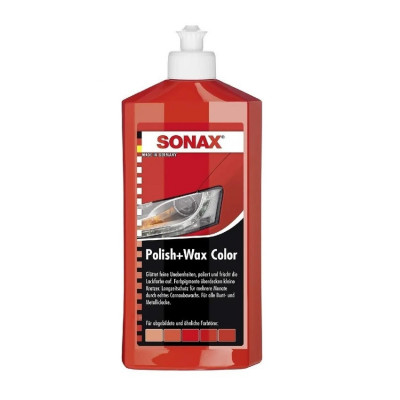 Lotiune polish rosu SONAX Polish &amp;amp; Wax NanoPro 500 ml SO296400 foto