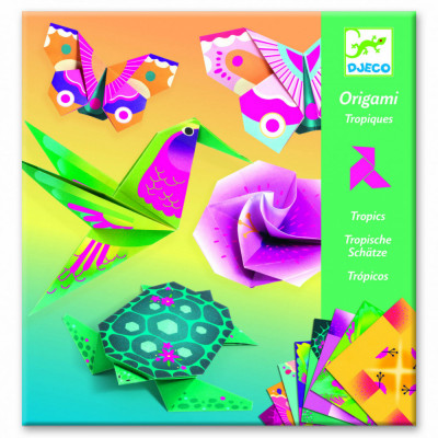 Origami Djeco, animale si flori exotice foto
