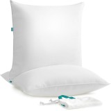 SONGMICS Set de 2 perne cu suprafata moale, 80x80 cm, umplutura 1500 g, alb Household NewTrend