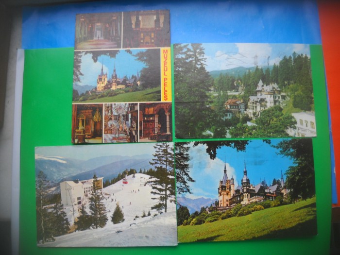 HOPCT LOT 3232 - IP- - 4 CARTI POSTALE-SINAIA-JUD PRAHOVA-CIRCULATE