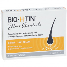 Supliment Alimentar, Bio-H-Tin, cu Biotina, Seleniu, Zinc, pentru Intarirea Parului si Unghiilor, 30