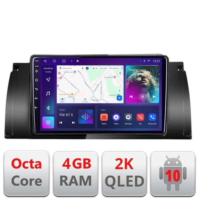 Navigatie BMW E39 si E53 C-082 Android Octa Core Ecran 2K QLED GPS 4G 4+32GB 360 KIT-082+EDT-E409-2K CarStore Technology