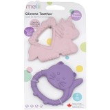 Melii Teethers jucărie pentru dentiție Unicorn &amp; Cat 2 buc