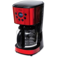 Cafetiera Heinner HCM-1500RDIX, 900 W, 1.5 l, Rosu/Negru