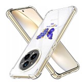 Husa antisoc pentru realme 14 pro airbag tpu, col&Egrave;uri ranforsate- butterfly albastru