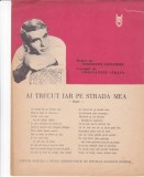 AMS - PARTITURA - AI TRECUT IAR PE STRADA MEA, MUZICA: CONSTANTIN ALEXANDRU, VERSURI: CONSTANTIN C&Icirc;RJAN