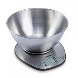 Cantar de bucatarie Heinner, 5 kg, functie Tara, afisaj LCD, bol inox, 120 x 190 x 178 mm