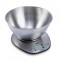 Cantar de bucatarie Heinner, 5 kg, functie Tara, afisaj LCD, bol inox, 120 x 190 x 178 mm