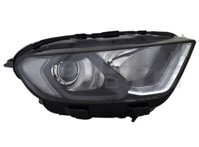 Far FORD ECOSPORT, 10.2017-, partea stanga, TYC, cu &amp;amp;quot;lumina timp de zi&amp;amp;quot; tip LED; H1+H18; electric; negru; cu motor; halogen foto