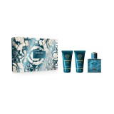 Versace Eros - Set Cadou (Apa de Toaleta 50 ml + Balsam dupa ras 50 ml + Gel de dus 50 ml), Barbati