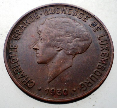 7.618 LUXEMBURG LUXEMBOURG CHARLOTTE 10 CENTIMES 1930 foto