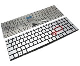 Tastatura HP Argintie Pavilion TPN-C136 layout US fara rama enter mic, PK1328B1B00 layout US fara rama enter