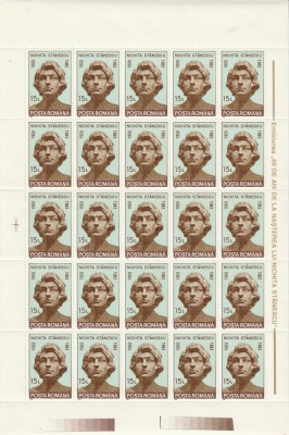 Romania 1993 - #1311 60 de Ani Nichita Stanescu - Coala Completa 1v MNH foto