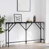 Cumpara ieftin Masă consolă, negru, 140x23x75 cm, lemn prelucrat