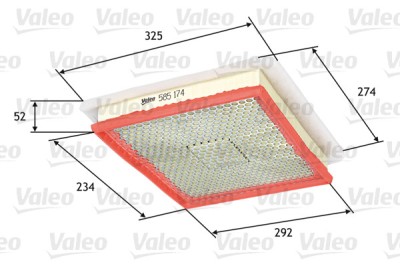 VALEO 585174 Filtru aer foto