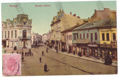 1029 - PLOIESTI, Market, Romania - old postcard - used - TCV - 1907 foto