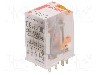 Releu electromagnetic, 115V AC, 6A, 4PDT, serie R4N, RELPOL - R4N-2014-23-5115-WT