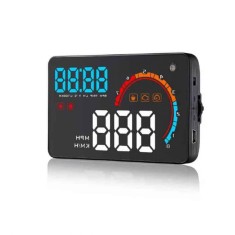 Head Up Display D2000, proiectie afisaj bord pe parbriz, OBD2