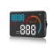 Head Up Display D2000, proiectie afisaj bord pe parbriz, OBD2