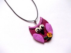 Colier fimo cu bufnita 40765