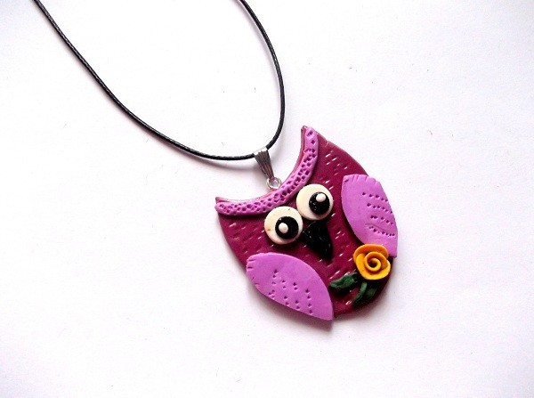 Colier fimo cu bufnita 40765