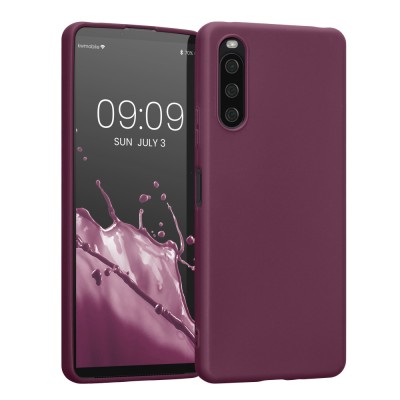 Husa Kwmobile pentru Sony Xperia 10 IV, Silicon, Violet, 57800.187 foto